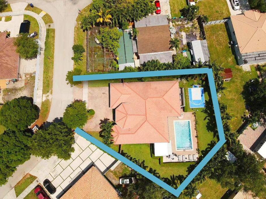 Miami 5Br Villa W Heated Pool, Games & Bbq L01 Cutler Bay Zewnętrze zdjęcie