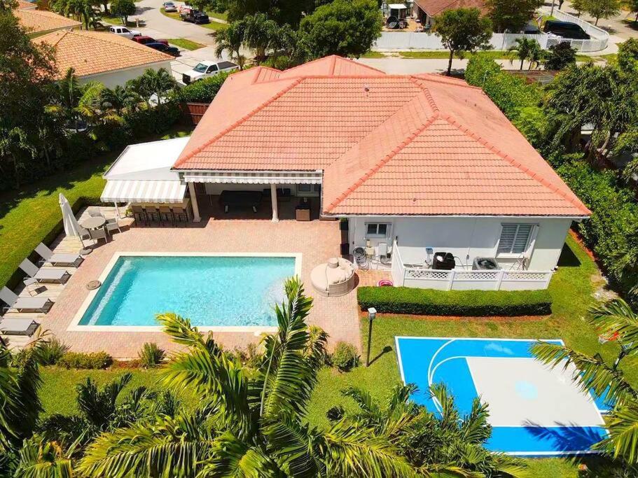Miami 5Br Villa W Heated Pool, Games & Bbq L01 Cutler Bay Zewnętrze zdjęcie